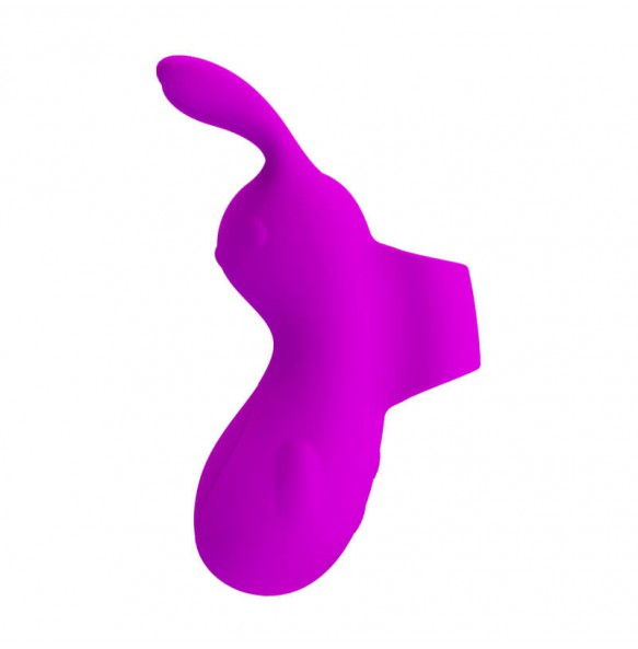 PRETTY LOVE - Bunny Finger Vibrator (Chargeable - Purple)